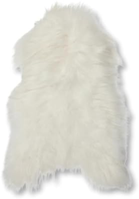 MAISON THURET - Tapis Luxueux en Peau de Mouton 100% Naturelle | Cuir véritable Doux et Moelleux | Décoration Élégante pour Salon, Chambre | Confort Premium et Style Authentique