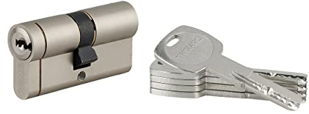 THIRARD - Cylindre De Serrure 30 X 30 mm Nickelé - Transit 1 - Dimensions : 30x30 - Cylindre Profile - Transit - Profil européen laiton Mécanisme à 6 goupilles