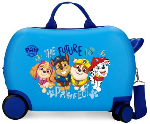 Paw Patrol Playful Outdoors Kinderkoffer, Blau, 45 x 31 x 20 cm, Harter ABS-Kunststoff, 24,6 l, 1,8 kg, 4 Räder, Handgepäck, blau, Kinderkoffer