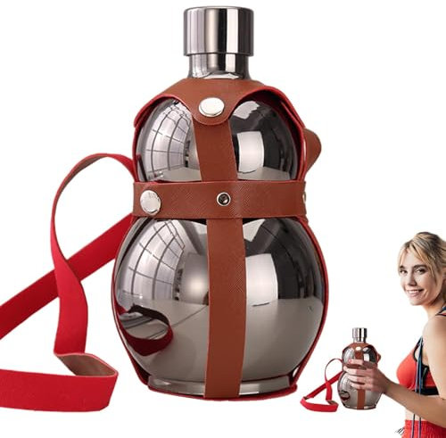 HUNJHYC ,drinking bottle,chinese wine bottle,wine bottle stainless steel wine bottle,chinese drinking jug,reusable water for outdoor activities