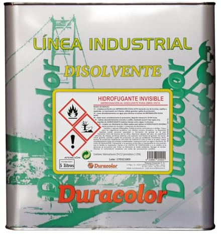 Barniz Hidrofugante Invisible para Superficies Porosas - Protección Transparente para Ladrillo, Piedra, Hormigón y Tejas - Protección Duradera y Repintable (Incoloro, 5 litros)