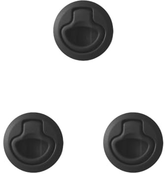 Timcryxient Chiavistello in nylon nero da 5,1 cm per porta di barca e portello da 1,27 cm