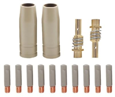 14Pcs 15AK Nuovo Rivestimento di Protezione Ugello 0.8/1.0/1.2MM Antiaderente Saldatura Scorie Manica Europea Protezione Gas Airless Protezione Saldatore Punta Saldatore Saldatore Manicotto Protettivo