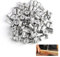100pcs M6 Flat Head Aluminum Rivet Nuts, 15mm Length 9mm Diameter Flat Head Threaded Insert Nutsert,Blind Rivet Nut Fasteners for Metal, Wood, Automotive and DIY Projects