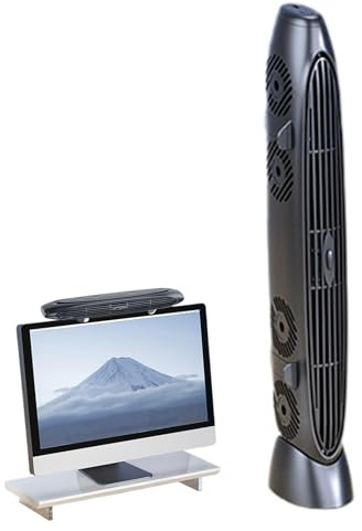 Ventilatore per monitor, silenzioso ventilatore USB da scrivania, multifunzionale, senza lama, alimentato tramite USB, silenzioso, portatile, per ufficio, casa, gioco, computer portatile, da tavolo