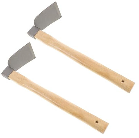 BESPORTBLE 2 Stück Hand-unkrauthacke Mit Holzgriff, Gartenfräse, Werkzeug Für Effiziente Bodenbearbeitung, Mehrzweck Zum Jäten, Pflanzen Und Landschaftsbau