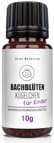 Saint Nutrition Bolas de flores de Bach para niños, apoyo natural para la inquietud y el aumento de la necesidad de moverse, ayuda a la concentración en situaciones estresantes, 10 g