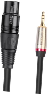 AKOOSY Cable Adaptador de Audio Macho Xlr Hembra con Chapado Cobre Duradero y Diseño Protector para Micrófonos Smartphones y Equipos de Sonido