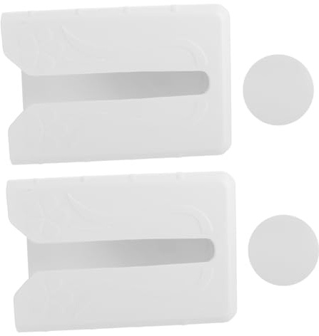 Wandmontierte Weiß Stück 2 Abs Taschentuchbox für Zuhause | Nahtlose Innen und Außenkante, Platzsparend mit Starker Tragkraft, Bequeme Entnahme, Kreative Optik