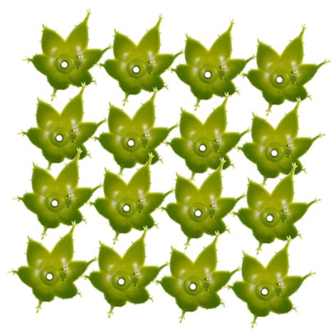 jojofuny 60 pièces Base de Fleurs Artificielles Plastique Calices Verts Réalistes pour DIY Compositions Accessoires Bouquet Décoration Mariage et Maison