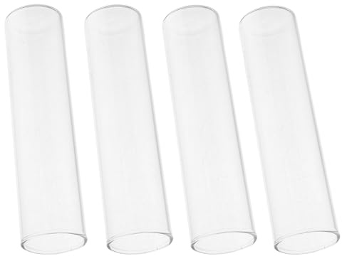 MUELODSIC 4 Pezzi Vasi in Vetro Provetta Trasparente per Coltivazione Senza Terra Supporto Decorativo da Tavolo per Piante Indoor Porta Vasi Creativo per Arredamento Casa e Fioriere