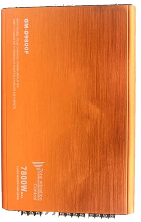 RASTKY Amplificatore di per Auto in Classe D a 4, 7800 W, Amplificatore Stereo HiFi Ad Alta per Appassionati di Auto, Materiale in Lega di Alluminio