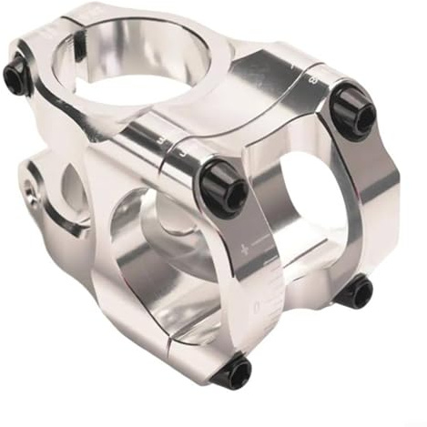 Attacco manubrio ultraleggero nero in alluminio CNC, morsetto per manubrio da 31,8 × 35 mm e morsetto forcella da 28,6 mm, attacco manubrio leggero per MTB in discesa (viola)