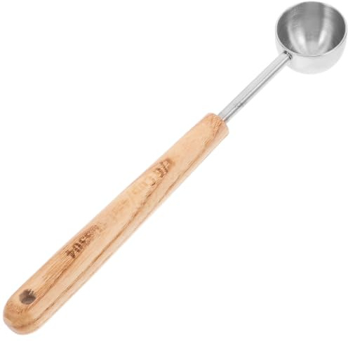 Cucchiaio Dosatore in Acciaio Inox 8ml con Manico Legno