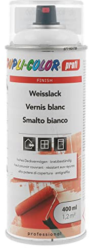 DUPLI-COLOR 289613 profi Weißlack glänzend 400 ml