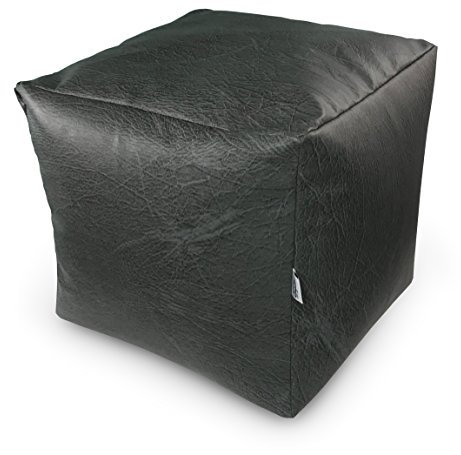 Natalia Spzoo Sitzwürfel aus Kunstleder zum sitzen Spielen usw. super leicht (Grau)