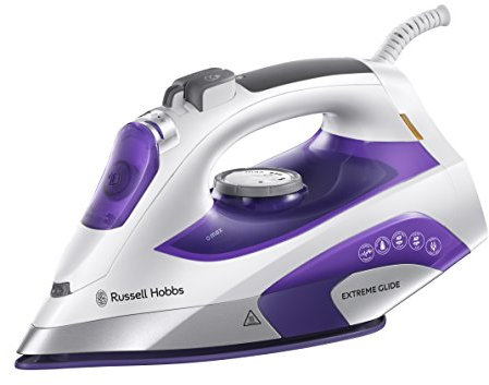 Russell Hobbs 21530-56 Ferro da stiro a secco e a vapore Ceramica tormalina 2400W Grigio, Viola, Bianco ferro da stiro