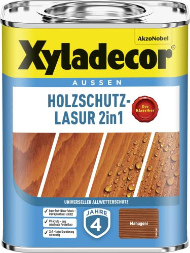 Xyladecor Holzschutzlasur 207 mahagoni 0,75 Liter