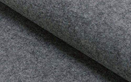Fabrics-City graumelange Bastelfilz Filz Stoff -5mm- Filzstoff für Bastelprojekte, Dekoration, DIY, Kinder, Hobby, Handarbeit, Geschenkideen, Kreativ, Vielseitig, Weich, Robust, 4243