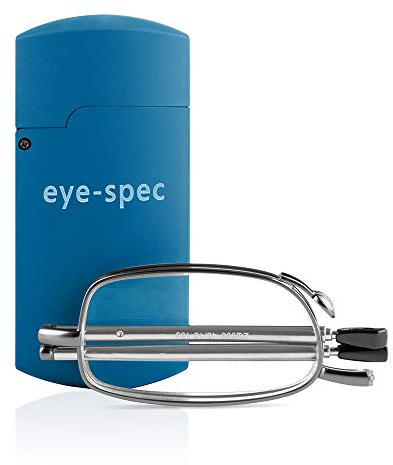 eye-spec Faltbare Lesebrille mit Taschenformat Mini-Etui | Kompaktes, klappbares Design für Damen und Herren in 7 Farben und verfügbar in 9 Sehstärken