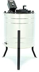 LYSON 4-Waben Honigschleuder Diagonalschleuder Ø500 mit elektrischem Antrieb Honeyextractor Tangentialschleuder für 4 Rähmchen DNM, LN, Zander Edelstahl Imkerei Bienenzüchter Zubehör BASIC LINE