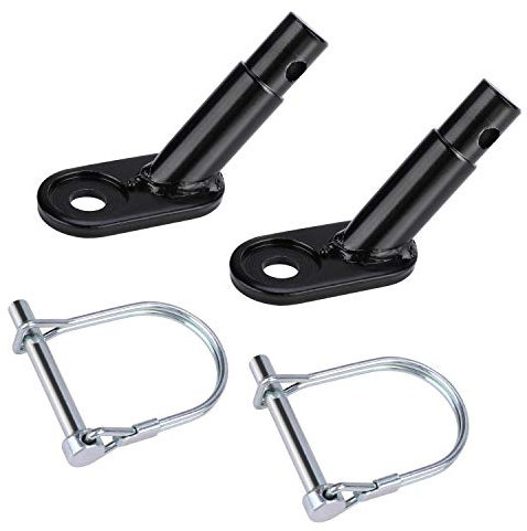 QKURT 2 Pack Bike Trailer Coupler, Bicycle Trailer Hitch Connector Attachment for Child, Pet, Cargo Bike Trailers
