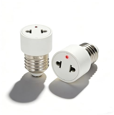FExYinz 2 x E27 Ampoule LED douille AC adaptateur de prise de courant E27 convertisseur de prise de courant