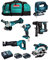 Kit MAKITA MK602 (DHR171 + DGA504 + DTD154 + DJR186 + DJV182 + DSS610 + 2 Batterien 5,0 Ah + Ladegerät + 2 x LXT600)