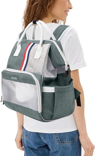 PETCUTE Hunderucksack mit Netzfenster,Atmungsaktiv Haustier Rucksack für Hund und Katzen,Faltbar Katze Rucksack mit Herausnehmbarer Matte,Ideal Zum Wandern,Airline Genehmigt
