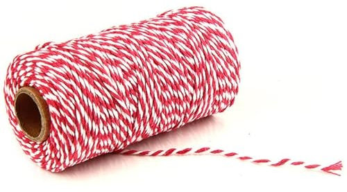chlzekai 100Meter 2mm Baumwollschnur Schnur Baumwollschnüre Seil für Wohnkultur Handgemachte Weihnachtsgeschenkverpackung Handwerk DIY Geschenkpapier-China,Farbe 06
