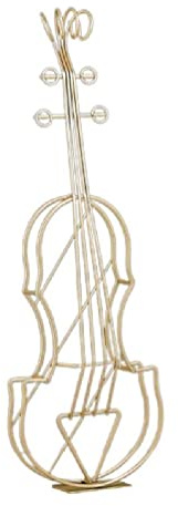 Adornos ligeros modernos violín ruidoso hierro forjado instrumentos musicales adornos