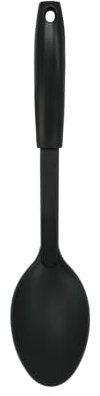 Fackelmann INITIAL Solid Spoon, Non-Stick Plastic Cooking Spatula, Heat-Resistant Up To 200 Degrees, Utensil for Serving Mixing, Stirring & Serving, Home & Professional, Large Scooping Spoon, 32cm
