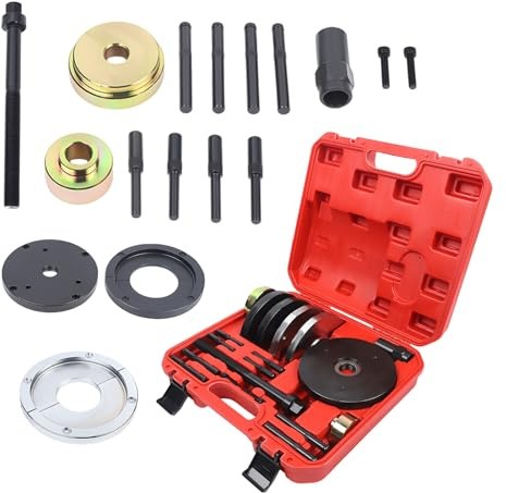 KEESUNG Juego de herramientas de 16 piezas para rodamientos de rueda, 82 mm, herramienta de montaje, extractor de rodamientos de rueda, juego de desmontaje