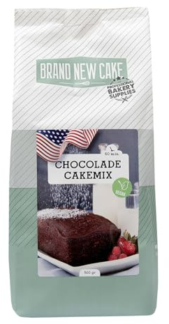 BrandNewCake® Mezcla para Pastel de Chocolate Vegano 500gr - Fácil de Preparar y Delicioso