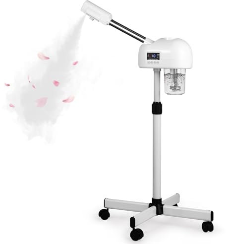 Hovinke Professional Facial Steamer for Estheticians, Hot Mist & Timer Function, Vaporizador Facial Professional Steamer On Wheels for Home Use & Spa Salon Skin Cleasning