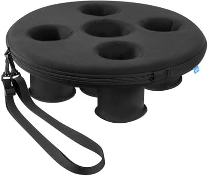 Floating Cup Holder - Hot Tub Drink Tray with 5 Holes, Floating Tray for Pool Parties, Beach, SPA, Hot Tub Drink Floats, Accessory