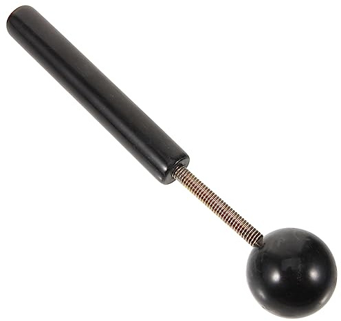 Federkugel Massagehammer Schwarz mit Metall und Kunststoff | Klopf und Rollmodus, Tragbares Design, Handliches Werkzeug, für Rücken, Schultern, Beine und Nacken