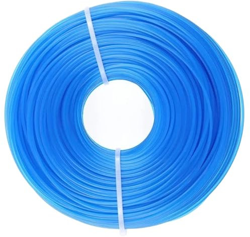 Linea Di Ricambio Per Tosaerba Linea di ricambio for decespugliatore da 1,6 mm x 100 m for decespugliatore elettrico da giardino, cavo in nylon, tagliaerba, linea metallica Filo Per Tagliabordi