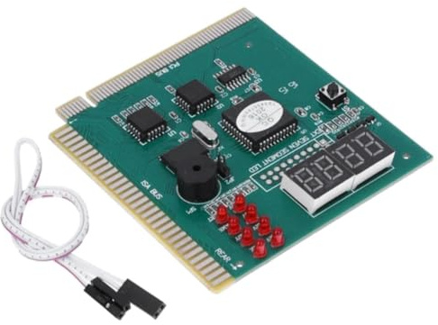 Pttnyuere 4-Stelliger PC-Analysator, Diagnose-Postkarte, Motherboard-Tester für ISA PCI Bus, Mainboard, Computer-Motherboard, Fehleranzeige, Computer-Zubehörteile