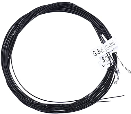 CHOYUE AC136BK-H en Nylon Noir Guitare Classique 6pcs / Set (0,0285 à 0,044) Hard Tension avec Un Fil G-3 Cordes