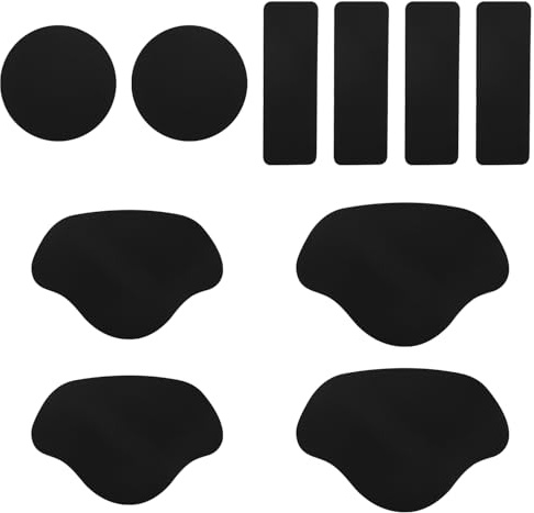 10pcs Shoe Heel Repair, Self-Adhesive Shoe Hole Repair Patch for Back of Shoes Heel Fabric Mesh Holes, Leather Heel Cushion Inserts, Irregular Rectangular Round Form Inside Sneaker Patches Kit