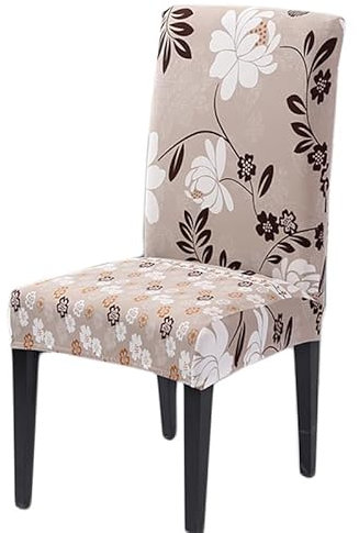 Stuhlhussen Vintage Blumen Elastische Moderne Abnehmbar Waschbar,Universal Hohen Zurück Stuhlbezug Stuhlüberzug Esszimmerstühle Bezug,Abnehmbaren Stuhl Schutz 2Er Set