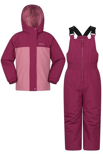 Mountain Warehouse Polar Zone Kids Jacket & Pants Set Pink 11-12y