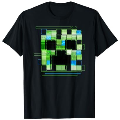 Minecraft Modular Creeper Big Face Logo T-Shirt