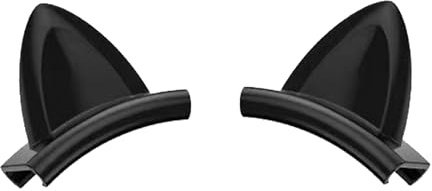 XuQiZZpp Accesorios de silicona de moda para orejas de gato para personalizar auriculares con estilos, accesorios de orejas de gato