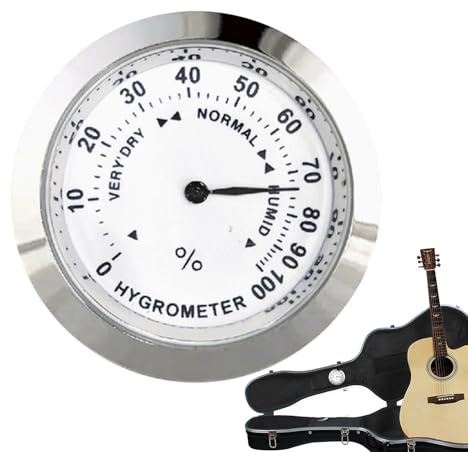 Analog Hygrometer - Accurate Circuit Sensor for Humidity Display | Portable Climate Monitor for Greenhouse Terrarium Guitar Case Violin Piano Closet Bag Preservation