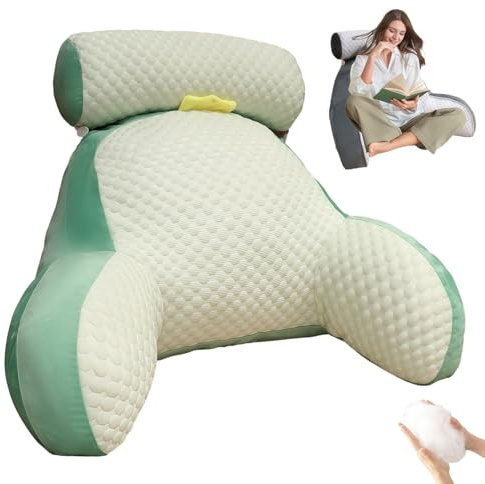Yagerod Cuscino for la Schiena del Letto, Cuscino di Supporto for la Schiena XXL Relax, 70x50cm Cuscino da Lettura Viroxa Grande con braccioli, Federa Rimovibile, fornisce Supporto(B,70 x 50)