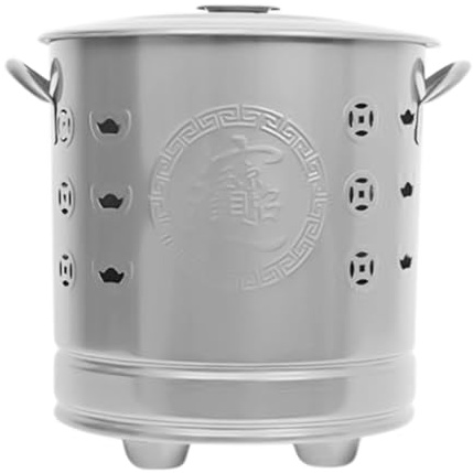 Burn Barrels - Contenitore per fuoco in acciaio, resistente per esterni, cestino per la cenere di lunga durata, inceneritore portatile | Grande braciere da giardino per campeggio, cortile, patio