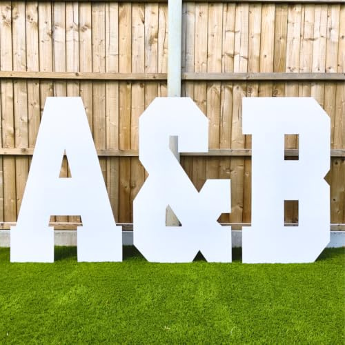 4ft Giant Cardboard Letters Numbers - DIY Party Decoration Wedding Birthday Backdrop - Recyclable Double Fluted - UK Made - Easy Assembly (G)