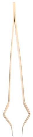 HAMPPLIES Pinzas para Pestañas Postizas de Metal Doradas en Forma Estructura Única y Agarre Estable para Aplicaciones Eficientes y Estilizado de Pestañas